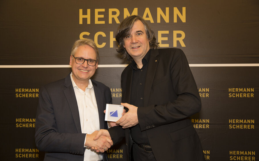 Winfried Schröter mit Hermann Scherer