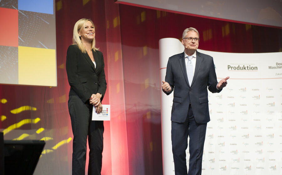 Winfried Schröter mit Nina Ruge
