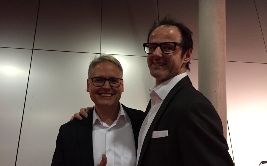 Winfried Schröter mit Vince Ebert