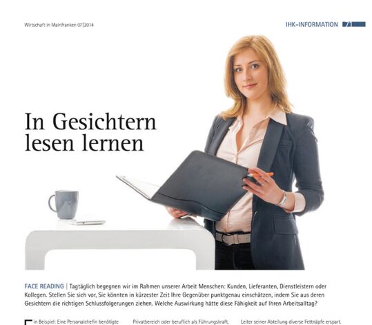 Zeitungsartikel: In Gesichtern lesen lernen