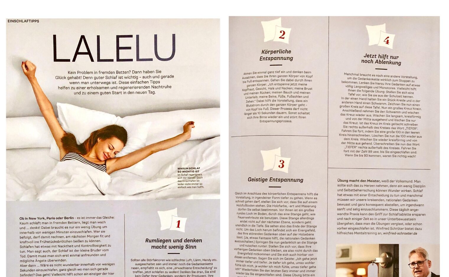 Magazinbeitrag: Lalelu – Einschlaftipps